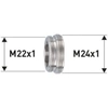 Kép 2/2 - Fémgyűrű átalakító M24 csaphoz