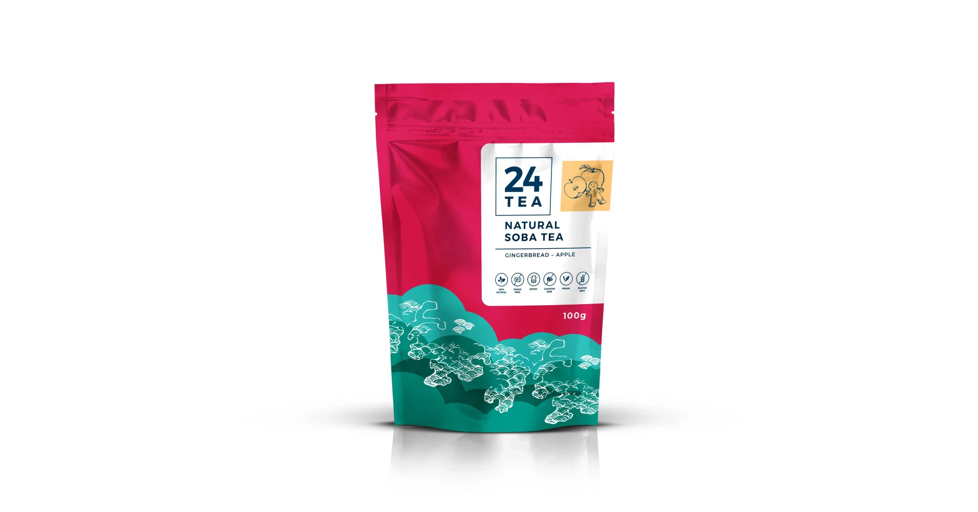 24 tea Hajdina tea - alma, mézeskalács (100 g)