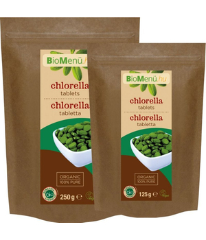 BioMenü Bio Chlorella és Spirulina alga tabletta (125 g)