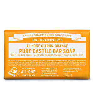 Dr. Bronner's Citrus-narancs szilárd szappan (140 g)