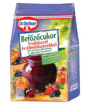 Dr. Oetker Befőzőcukor Fruktózzal és édesítőszerekkel (350 g)