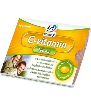 C-vitamin tabletta 200mg, Vitaday (30db)