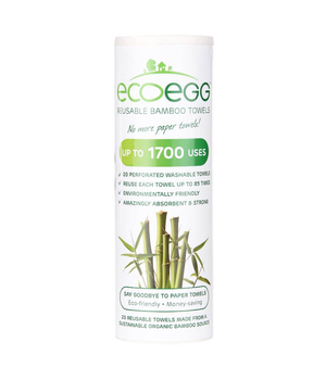 Bambusz törlőkendő, Ecoegg (20db)