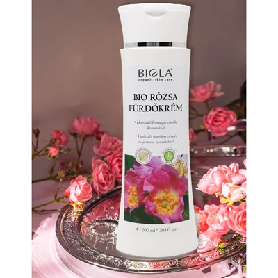 Biola rózsa fürdőkrém bio