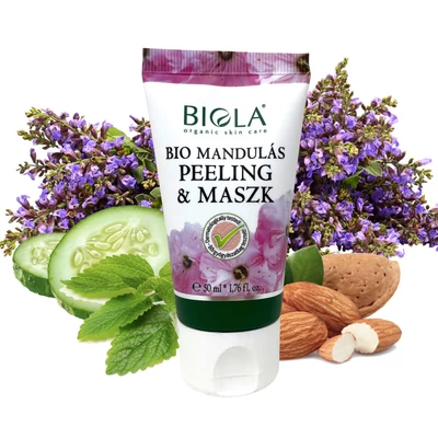 Biola mandulás peeling és maszk bio
