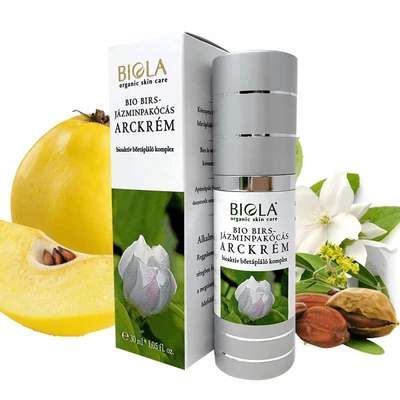 Biola birs-jázminpakócás arckrém bio