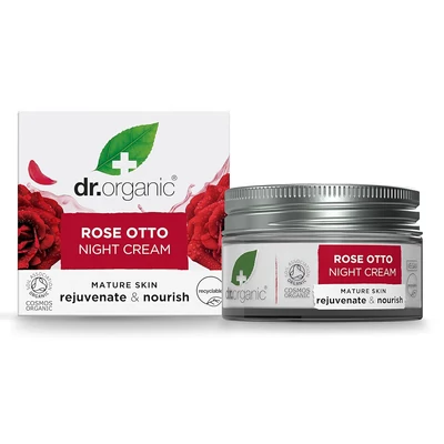 Dr. Organic éjszakai krém (rózsa)