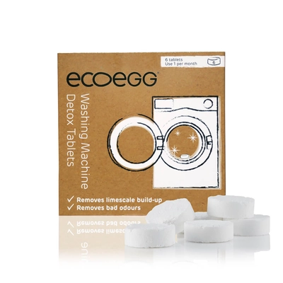 Mosógéptisztító tabletta, Ecoegg Detox (6 db/csomag)
