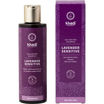 Khadi Levander Sensitive sampon ayurvédikus elixírrel (200 ml)