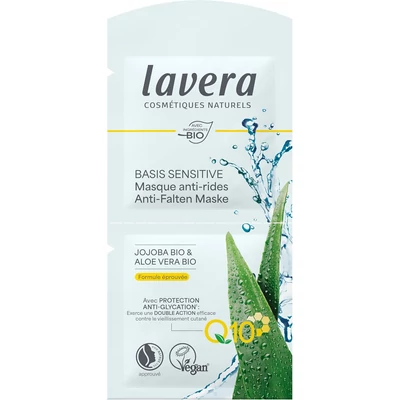 Lavera Basis Sensitive Q10 öregedésgátló arcmaszk (2*5 ml)