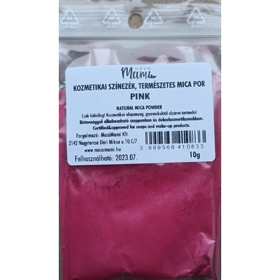 Ásványi színezék por, Mica (pink)