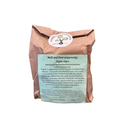 Szappanalap, Melt and Pour - argánolajos, SLS-mentes (500 g)