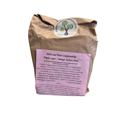 Szappanalap, Melt and Pour - triplavajas, SLS-mentes (500 g)