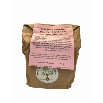 Szappanalap, Melt and Pour - mézes, SLS-mentes (500 g)
