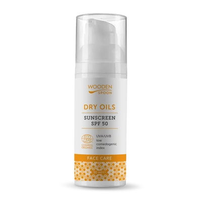 Wooden Spoon Bio Fényvédő arcápoló SPF50 (50 ml)