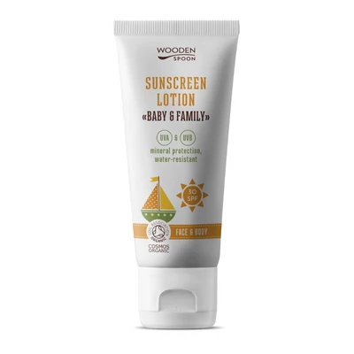 Wooden Spoon Bio naptej és testápoló SPF 30 (100 ml)