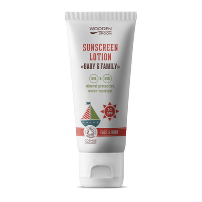 Wooden Spoon Bio naptej és testápoló SPF 50 (100 ml)