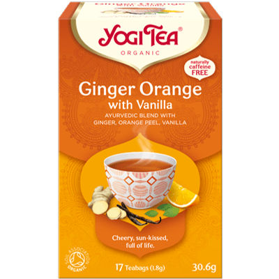 Yogi Narancsos gyömbér tea vaníliával - filteres (17 db)