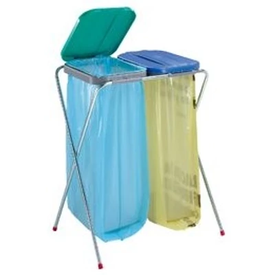 Szelektív szeméttároló állvány (2x120l,normál)