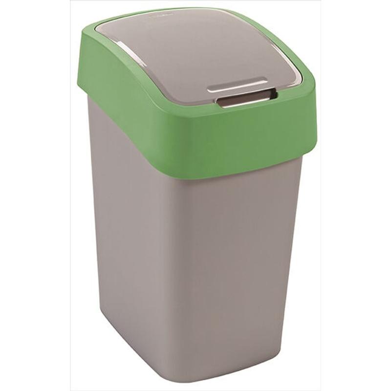 Szelektív szemetes billenős (szürke-zöld,50l)