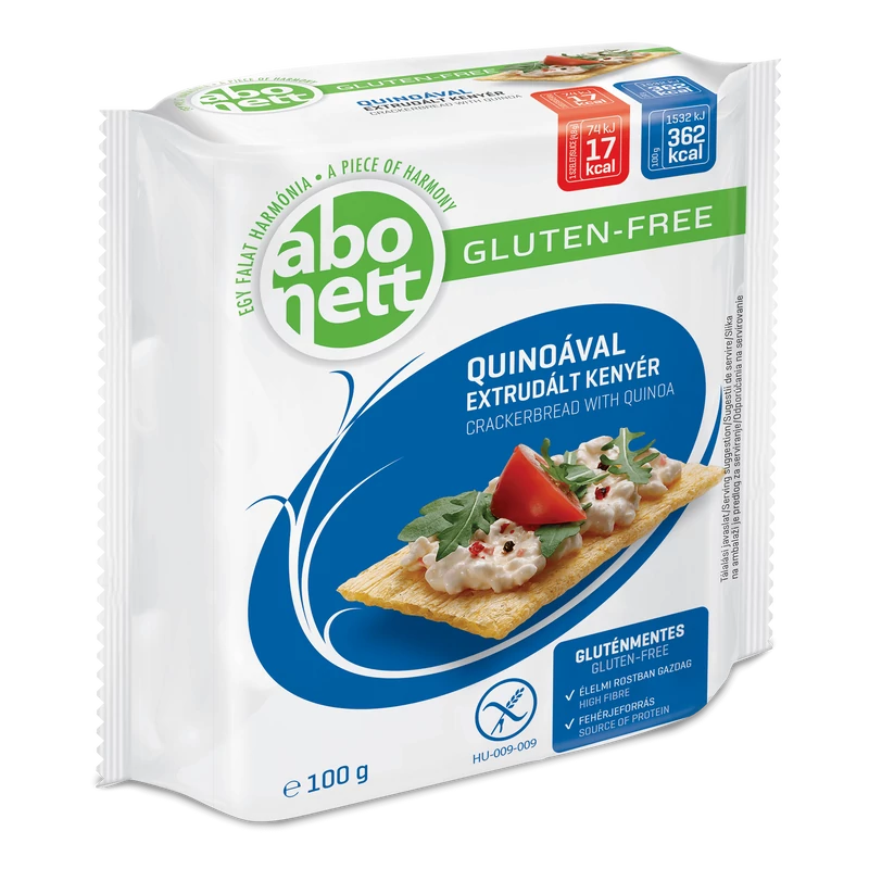 Abonett extrudált kenyér - quinoával, gluténmentes (100 g)