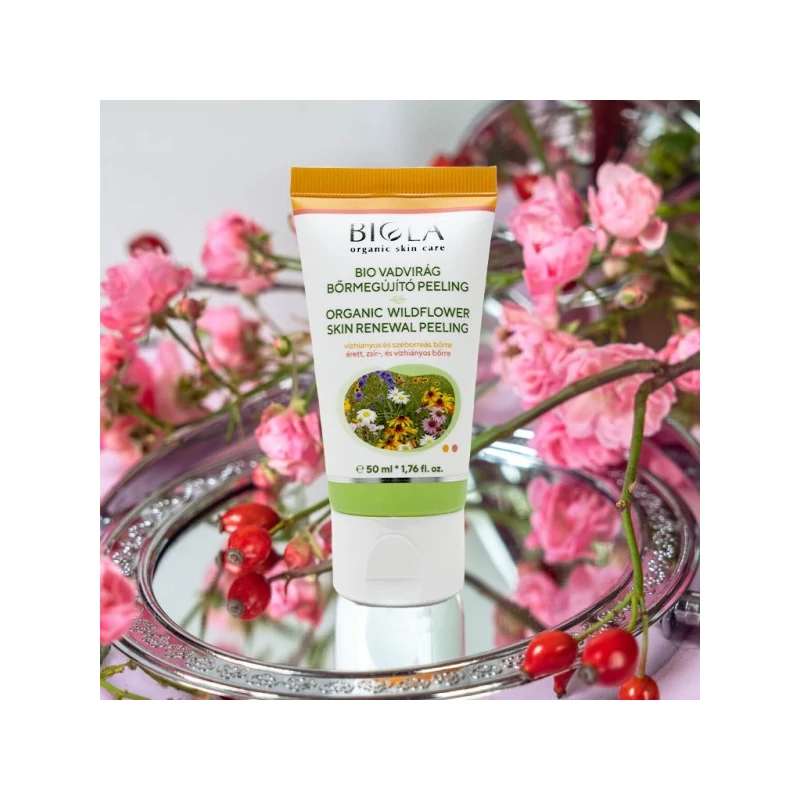 Biola Bio Vadvirág bőrmegújító peeling (50 ml)