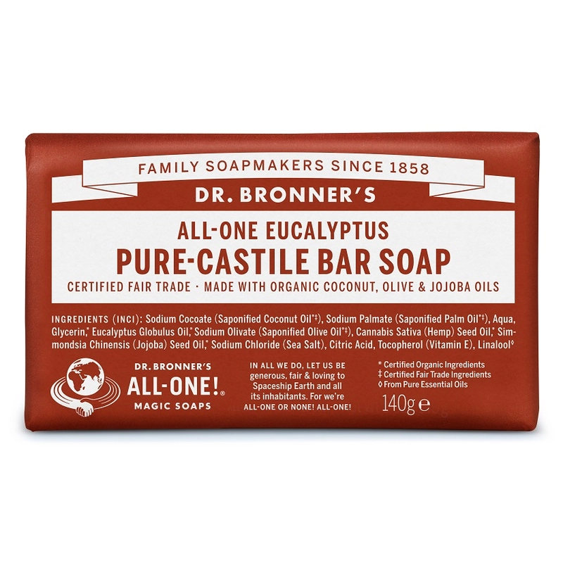 Dr. Bronner's Eukaliptusz szilárd szappan (140 g)