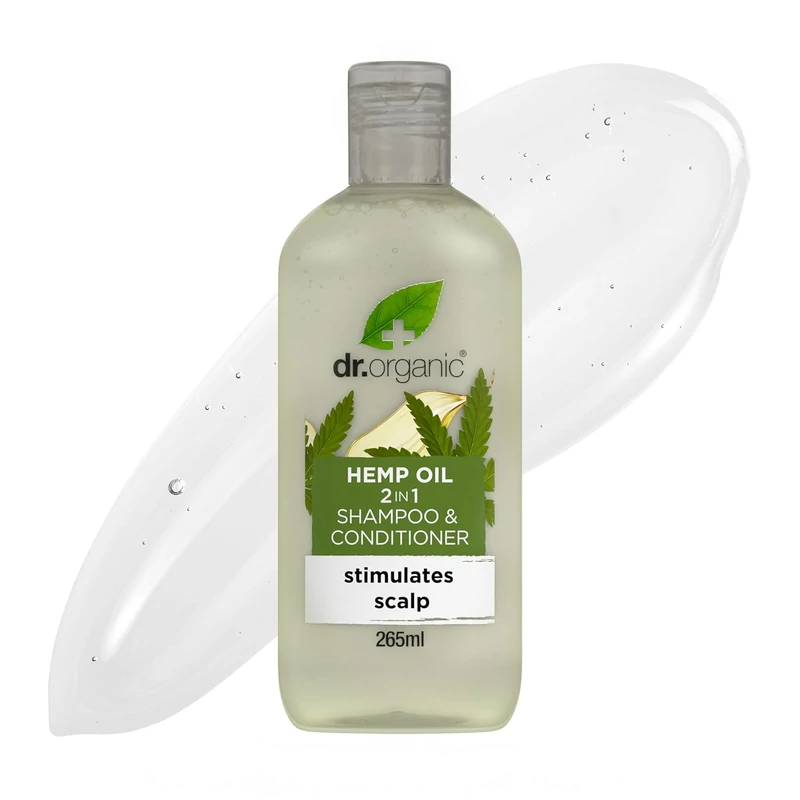 Dr. Organic 2in1 Sampon és hajkondicionáló bioaktív kendermagolajjal (265 ml)
