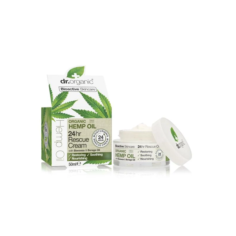 Dr. Organic 24 órás Elsősegély krém bioaktív kendermagolajjal (50 ml)