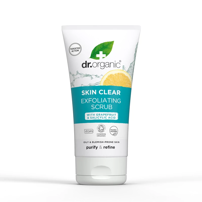 Dr. Organic Skin Clear hámlasztó bőrradír 5 az 1-ben  (150 ml)