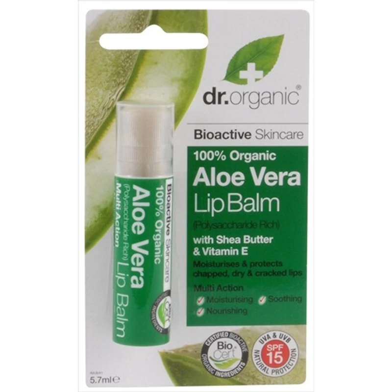 Dr. Organic ajakbalzsam (aloe vera)