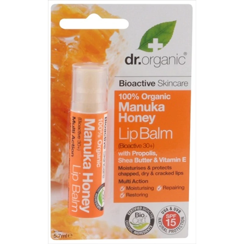 Dr. Organic ajakbalzsam (méz)