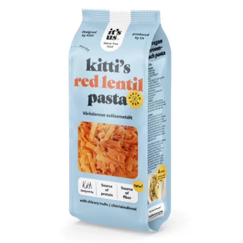 It's us kittys vöröslencse szélesmetélt tészta (200 g)