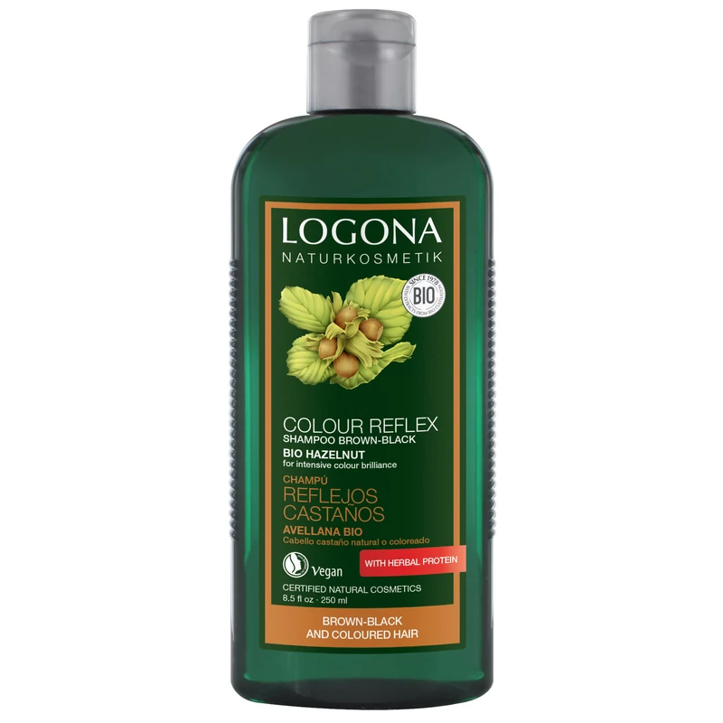 Logona színmegőrző sampon (barna-fekete)