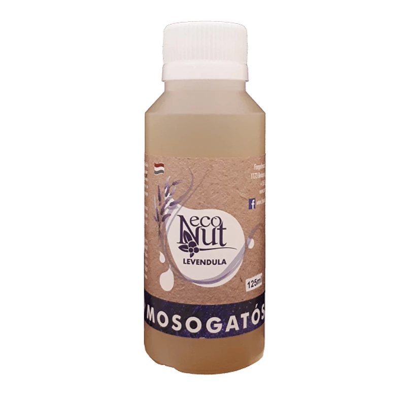 Mosódió mosogatószer sls mentes, Econut (125 ml,levendula)