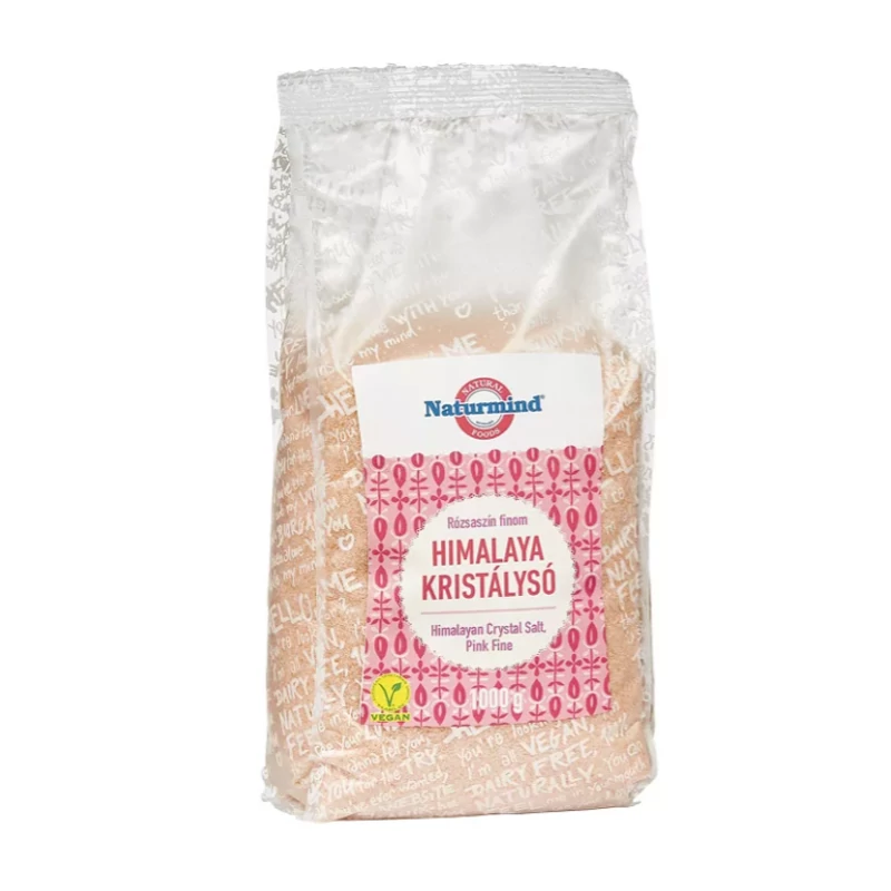 Himalája étkezési só 1kg (finom őrlésű), Naturmind