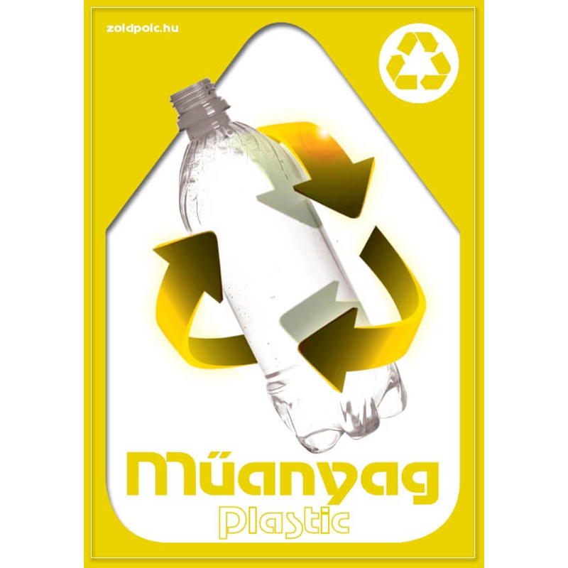 Szelektív hulladékgyűjtés matrica (műanyag,A6)