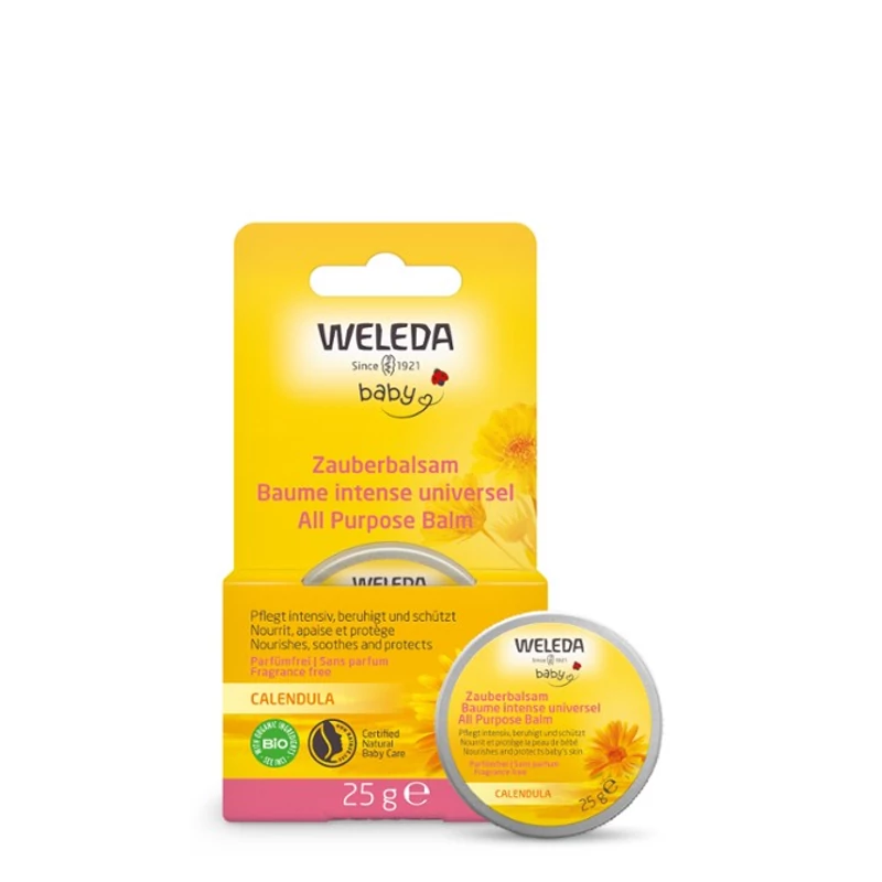 Weleda Bio körömvirágos natúr többcélú védőbalzsam babáknak (25 g)