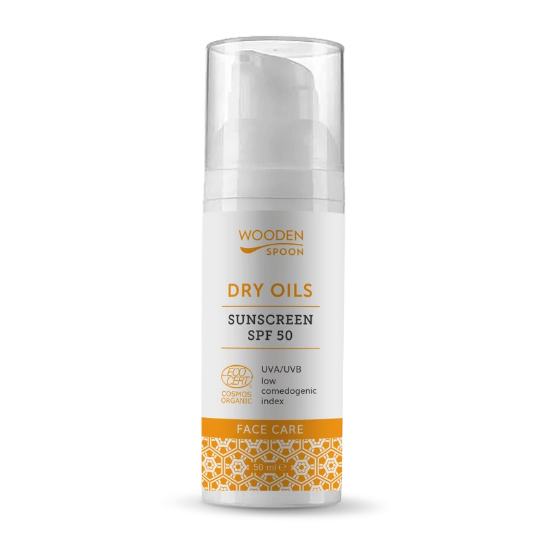 Wooden Spoon Bio Fényvédő arcápoló SPF50 (50 ml)