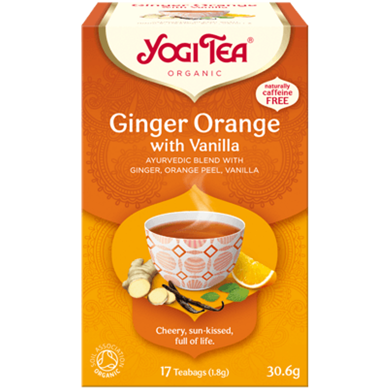 Yogi Narancsos gyömbér tea vaníliával - filteres (17 db)