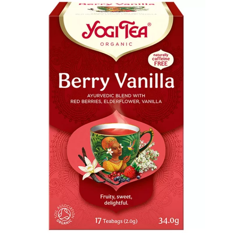 Yogi Bio tea - Bogyós gyümölcsös tea vaníliával (17 db)