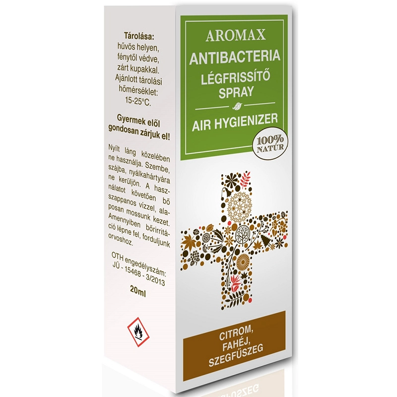 Légfrissítő spray Aromax (citrom-fahéj-szegfűszeg)