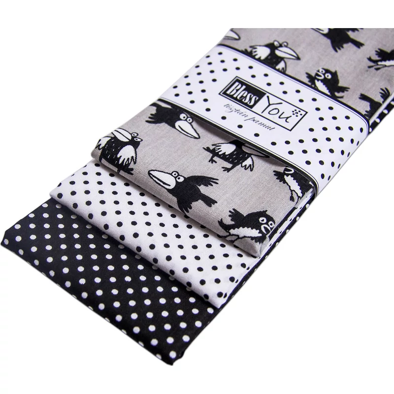 Textil zsebkendő 3 db-os, BlessYou (Férfi-Varjús)