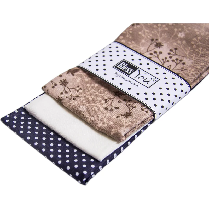 Textil zsebkendő 3 db-os, BlessYou (Női-Jégvirág)