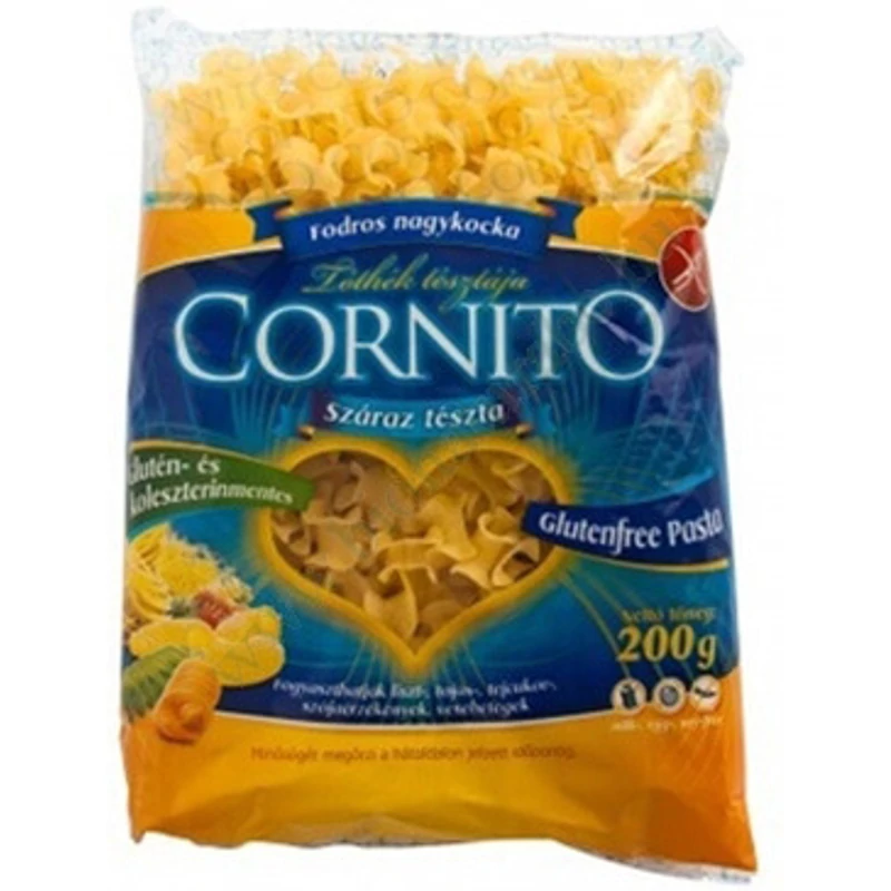 Cornito gluténmentes tészta (fodros kocka)