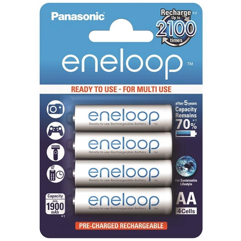 Tölthető AA elem Eneloop, Panasonic 4db
