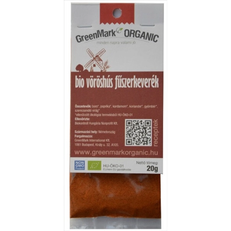 Fűszerkeverék húsokhoz bio, GreenMark (Vöröshús)