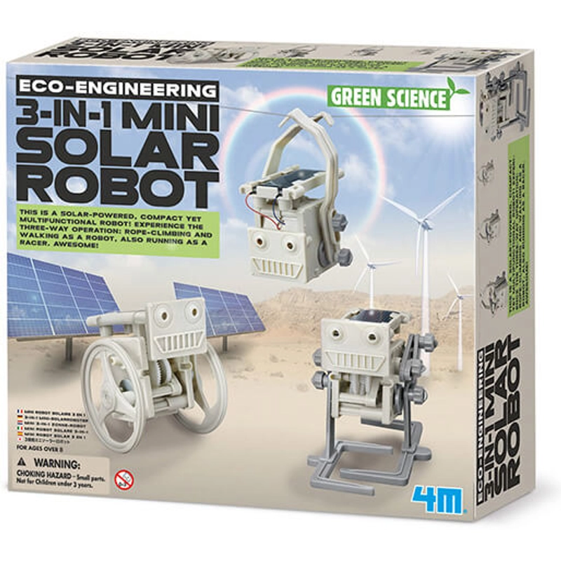 Készíts 3in1-ben mini napelemes robotot