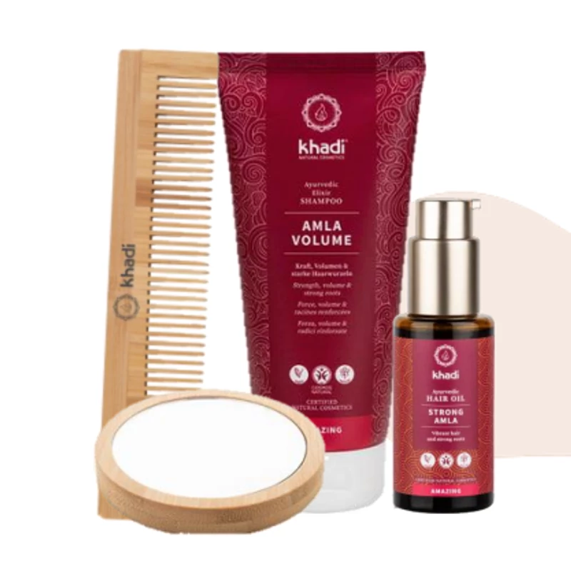 Khadi Amla Erő &amp; Volumen szett ajándékkal 