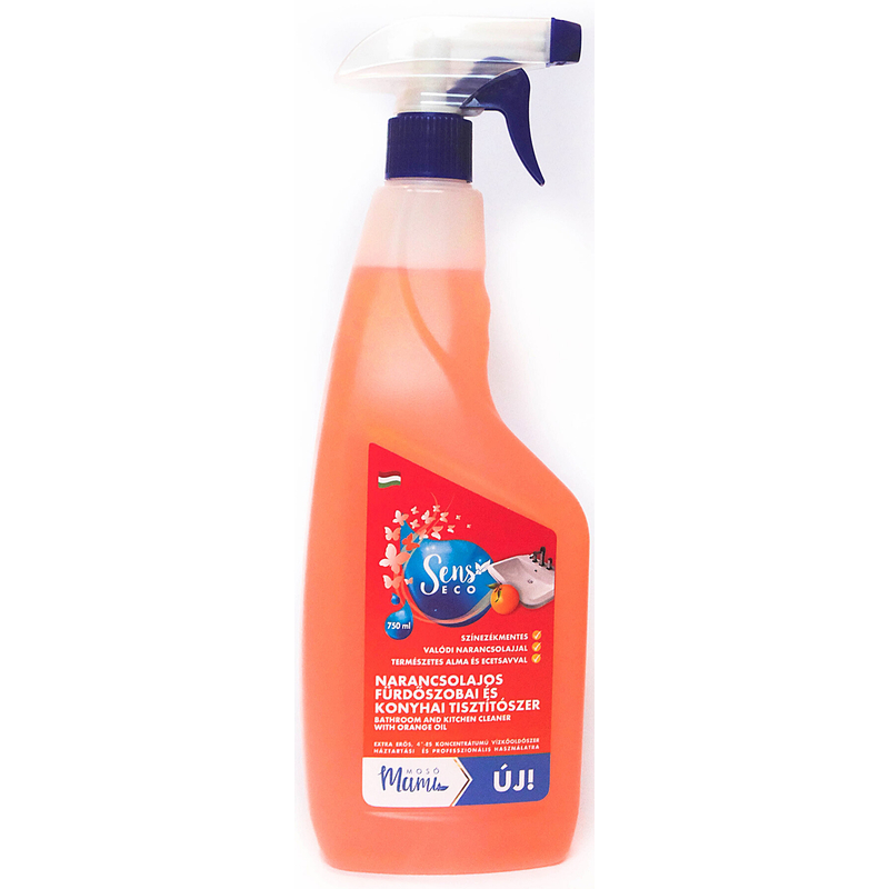 Fürdőszoba tisztítószer narancsos, SensEco (500ml)